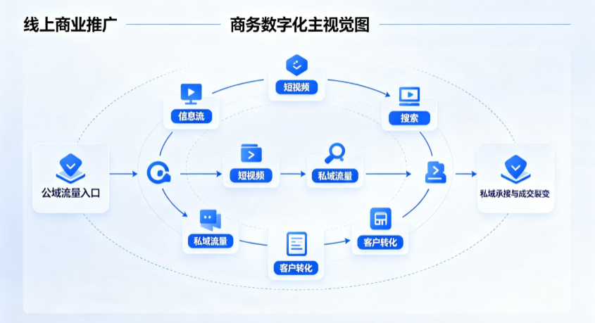 潜山县线上商业推广怎么做？全域流量闭环搭建与低成本转化实战指南